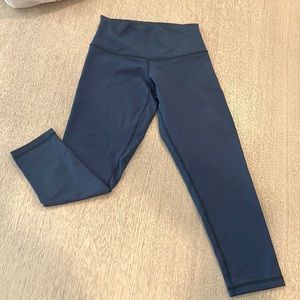 DYI cropped navy leggings